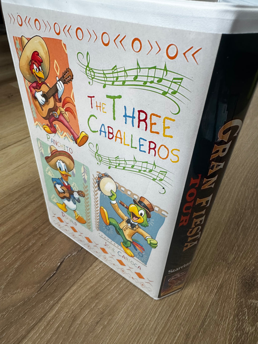 VHS pin case Gran Fiesta Three Caballeros