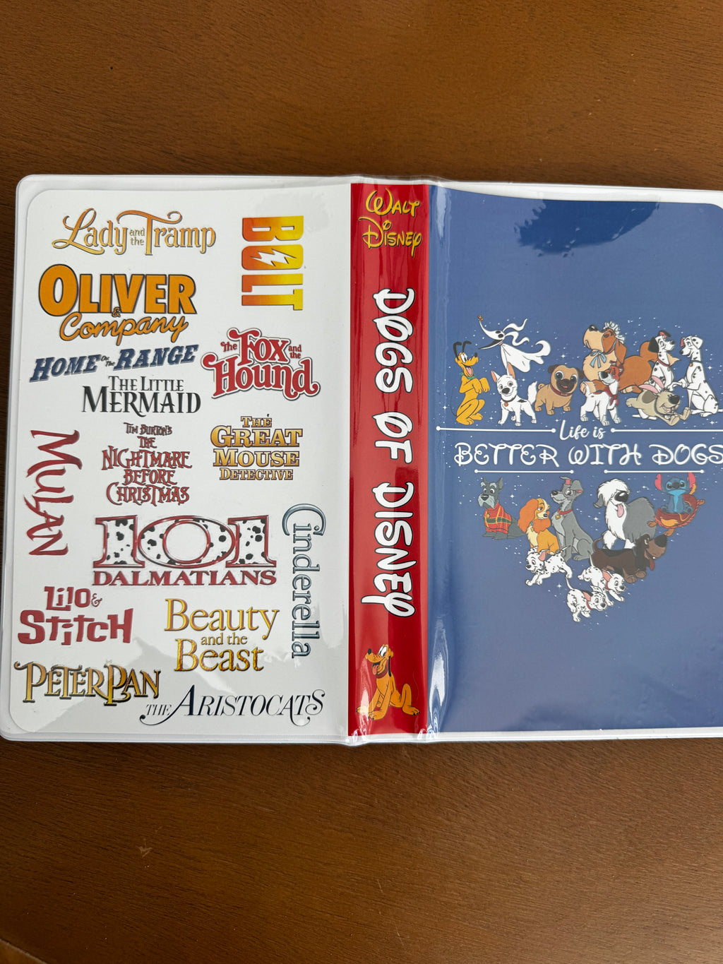 VHS pin case Dogs of Disney