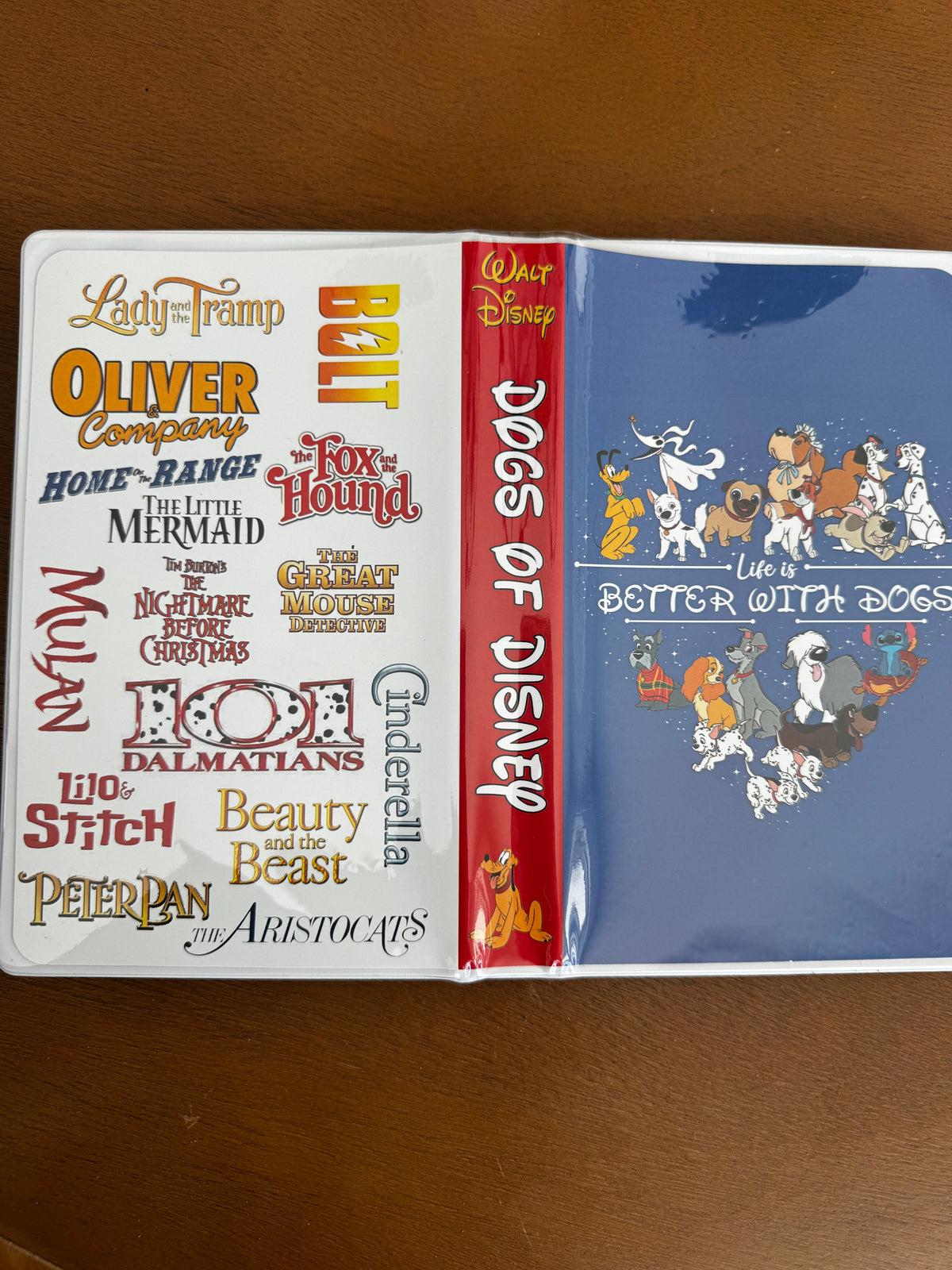 VHS pin case Dogs of Disney